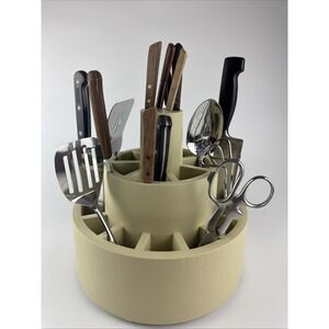 Vintage Kitchen Or Crafting Carousel Organizer Color Garden Way #083 Rotating